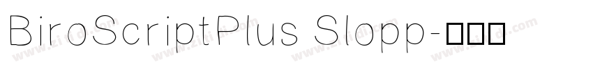 BiroScriptPlus Slopp字体转换